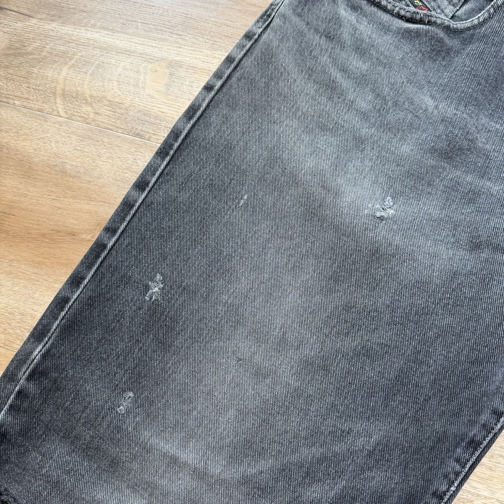 Vintage Diesel Saddle Jeans Men 32x32 Black Loose Tapered Distressed Grunge Y2K - Picture 7 of 16
